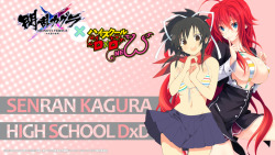 animeauthority:  Asuka (Senran Kagura) & Rias Gremory (High