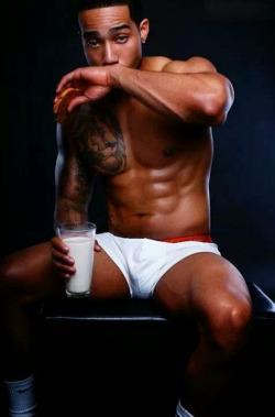 I want the milk, the cookie, AND him!!