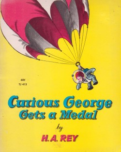 scienceetfiction:  Curious George Gets a Medal, 1957  George