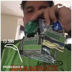 VA beach Half Marathon DONE!!! #13.1 #halfmarathon #vabeachshamrockhalfmarathon2016