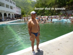 Love to see one of my fellow senor dads in a speedo.  I love