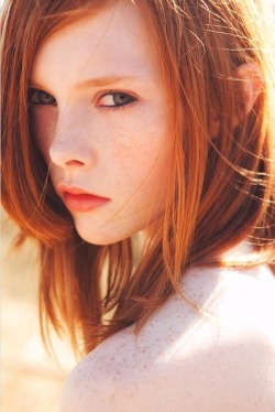 heavenlyredheads:  Gorgeous ginger redhead.  She almost looks