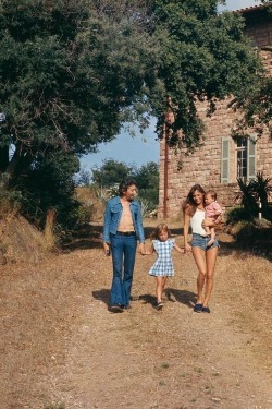 At home with Serge Gainsbourg, Jane Birkin and family.