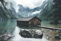 etherealvistas:  Boathouse on the Obersee (Germany) by    Brian