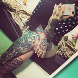 mikesfeetyours:  #tattoo #tattooedgirls #legs #suicidegirls #tattedgirls