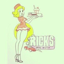 wowee-sketch:  ianjq:  rick’s drive in & out  Wowee! Check
