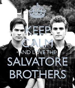 delena-forever-tvd:  Keep calm and love the Salvatore Brothers
