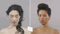 the-gasoline-station:  100 Years of Beauty Side by Side Comparison