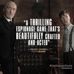   The Imitation Game @ImitationGame · 11h   The secret is