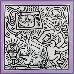 jareckiworld:Keith Haring  -  Untitled   (acrylic on canvas,