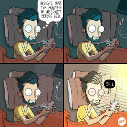 yrbff:  why do I do this EVERY NIGHT (comic by booksofadam)