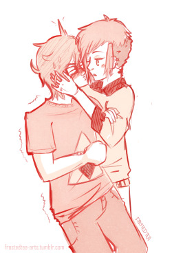 frostedtea-arts:  My chracters Cody and Felix again (ﾉ◔ヮ◔)ﾉ