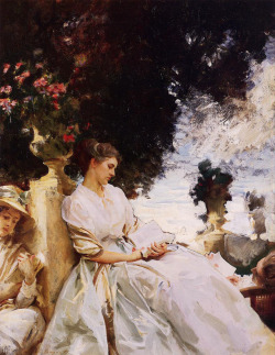 impressionism-art-blog: In the Garden, Corfu, 1909, John Singer
