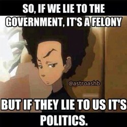 Share forever #politics #lies #felony #boondocks #HueyFreeman