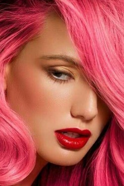 sexysassycolor:  Pink hair  Pink is the color of my true loves