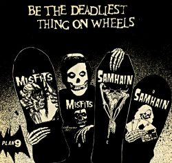 80s-90s-stuff:80s ad for Misfits and Samhain skateboards