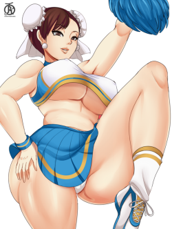 revolverwing:  Part 1 of the cheerleading commission set for