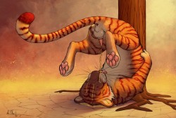 TIger pee by AnChee