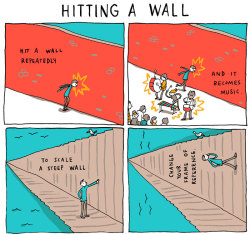 incidentalcomics:  Hitting a Wall Posters are available at my