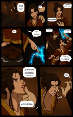 mrpotatoparty:  AzulaHere goes the first 2 pages of the Azula