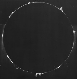 retrofutureground:  Yerkes Observatory, Solar prominences around