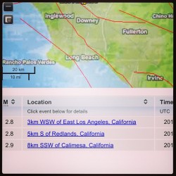 2.8 earthquake in east Los Angeles area