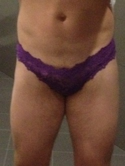 sohard69:  Just another of me in some purple panties.