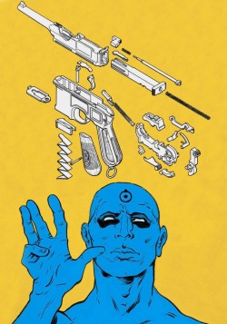 kunning:  Dr. Manhattan in “Watchmen” by Alan Moore and