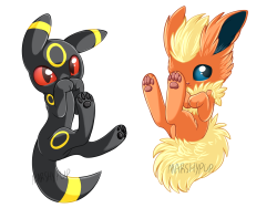 marshypup:  I DID IITTTTT I DREW ALL THE EEVEES. ALL OF THEM. TIME