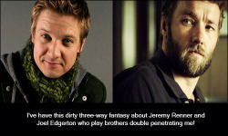 dirtyactorconfessions:  #530   I’ve have this dirty three-way