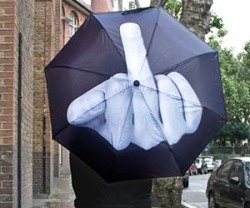 awesomeshityoucanbuy:  Middle Finger UmbrellaNow you can give