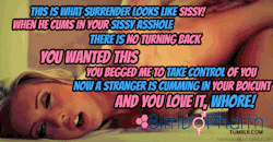 sissystable:You love it, don’t you !?  Yes I do