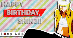 blamesynapse:  Belated Happy Birthday, Shinji!   