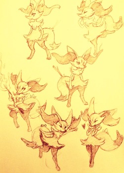 xyliaxart:I decided I needed to practice drawin braixens so Mit