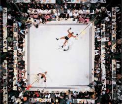  Aerial Shot of Muhammed Ali after knocking out Cleveland Williams