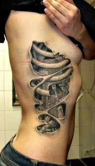 mandrattoo:  See more 3D ribcage  See more beautiful art on my