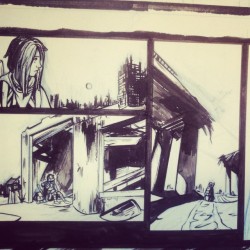 mrheathpants:  Mostly brush on this page #art #comic #comicart