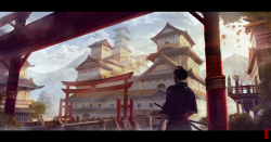 amazing-anime-pictures:  Red gate by Byzwa-Dher