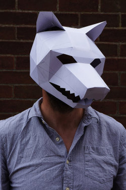 thre3f:  3D Animal Masks by Steve Wintercroft