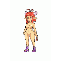 pixel-game-porn:  Player character determined busty succubus