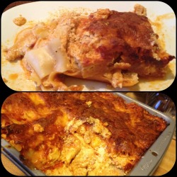 Buffalo Chicken Lasagna made by yours truly!