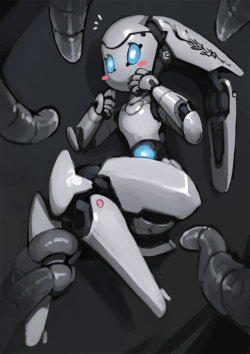 robothousecomix:  Cute Robot girls by bittenhard 