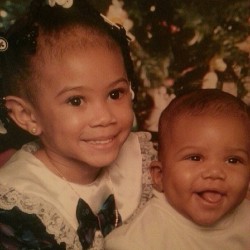 My lil sis @marell_official n my lil bro. Aren’t  they