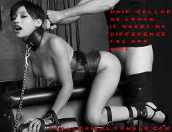 itsallprimal:  Hair, Collar, or Leash it makes no difference,