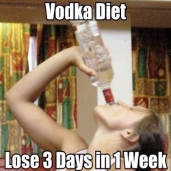 Dieta del vodka, pierde 3 días en una semana!