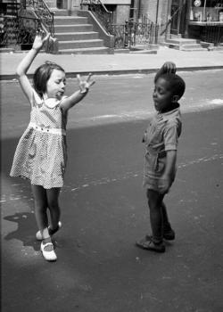 historical-nonfiction:  Children dancing on the streets of New