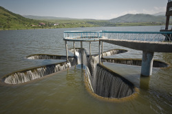 mysticplaces:  star-shaped spillway in the Kechut Resevoir |