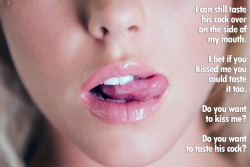 Lips are just so fucking hot …. Plus I like the idea of