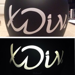 Reflective XDiv. on my biltwell helmet 