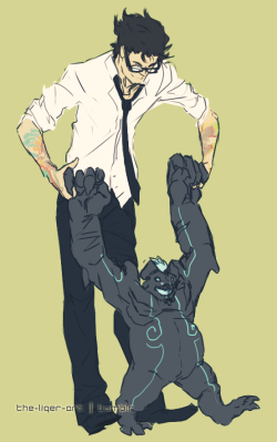 the-liger-art:  Pacific Rim post event AU where Newt uses salvaged
